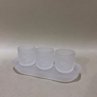 Án Ba Ly Nước Thờ Cúng Lưu Ly Trắng Mới