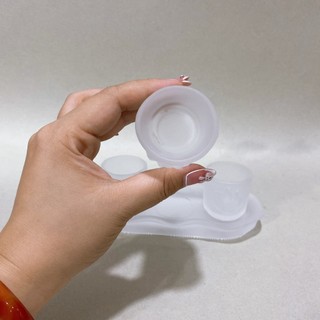Án Ba Ly Nước Thờ Cúng Lưu Ly Trắng Mới