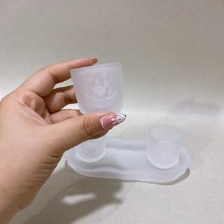 Án Ba Ly Nước Thờ Cúng Lưu Ly Trắng Mới