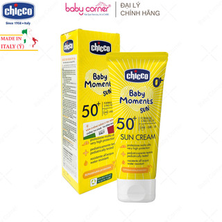 [HSD: T3/2027] Kem Chống Nắng Chicco 3 Tác Động SPF 50+ Cho Bé Từ Sơ Sinh
