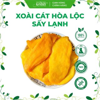 Xoài Cát Hòa Lộc Sấy Lạnh Kentary - Da Mướt Dáng Xinh - Đồ Ăn Vặt Healthy - Túi 200gr