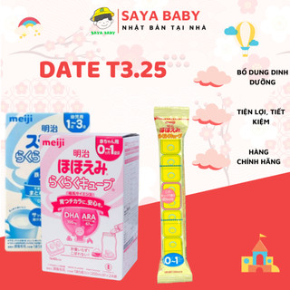 Hộp sữa thanh meiji 0 1 và 1 3 thanh meji số 0, số 9 nội địa nhật bản nhập khẩu cho bé từ 0 - 12 tháng tuổi