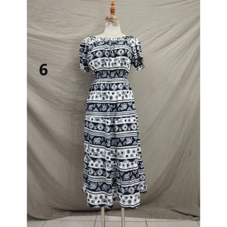 Đầm maxi tay búp,ráp tầng