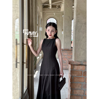 Đầm Sát Nách Xiết Eo Tiểu Thư