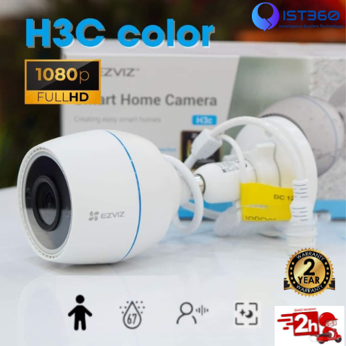 Camera wifi Ezviz ngoài trời C3TN H3C 2MP/3MP/4MP/5MP 2K 2K+ 3K. Màu ban đêm. Hàng chính hãng, bảo h