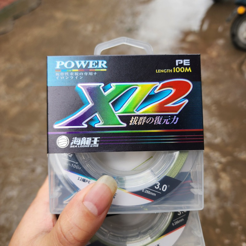 Dây dù câu lure X12 Power 100m