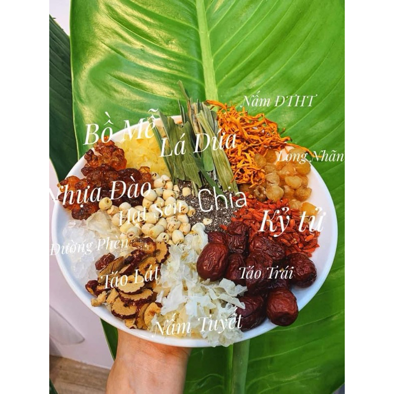 1 set chè dưỡng nhan 12 vị