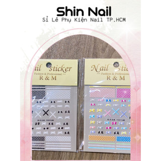 Stick Dán Móng 5D, PHụ Kiện Nail Tết Ẩn gel- ẩn bột siêu xinh siêu đẹp cực rẻ, Phụ kiện trang trí móng Shin Nail