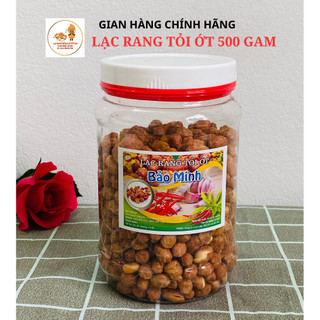 500g Lạc rang TỎI ỚT chính hiệu Bảo Minh (lọ size to), đặc sản Hà Nội