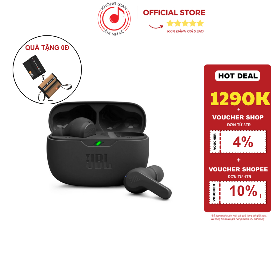 Tai Nghe Bluetooth True Wireless JBL Wave Beam - Chính hãng PGI