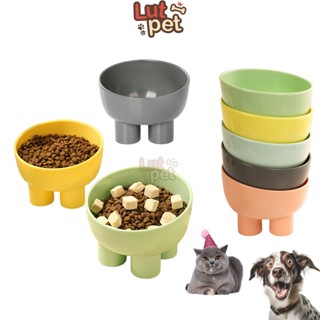 Bát ăn chống gù cho chó mèo, khay, tô đựng thức ăn chó mèo - lutpet