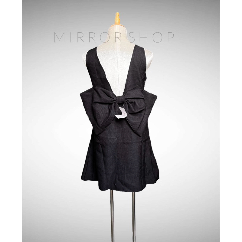 D17 - Đầm babydoll - nhấn nơ hở lưng freesize