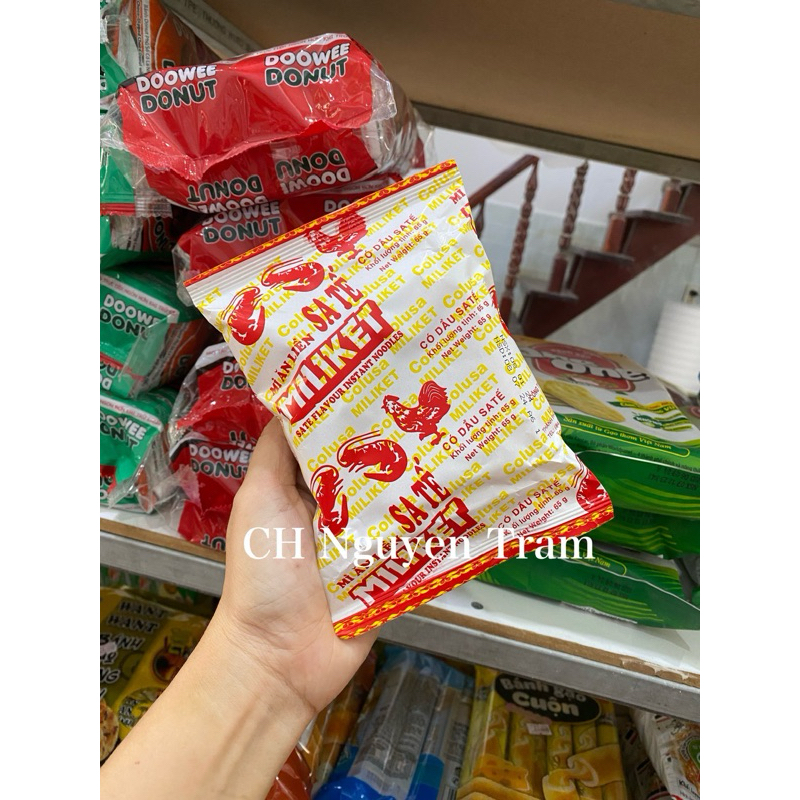 Sét 5 gói/ 10 gói mì sa tế Miliket 65g