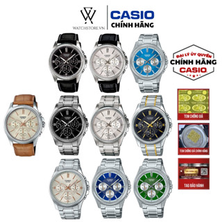 Đồng Hồ Nam CASIO Series MTP-1375 Dạ Quang 6 Kim Mặt Kính Khoáng 42mm Chống Nước Chính Hãng