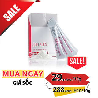 Bột Mugens collagen essencetial powder 100% cho tóc yếu nát khô
