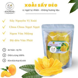 Xoài sấy dẻo, xoài sấy donacas túi zip 500g