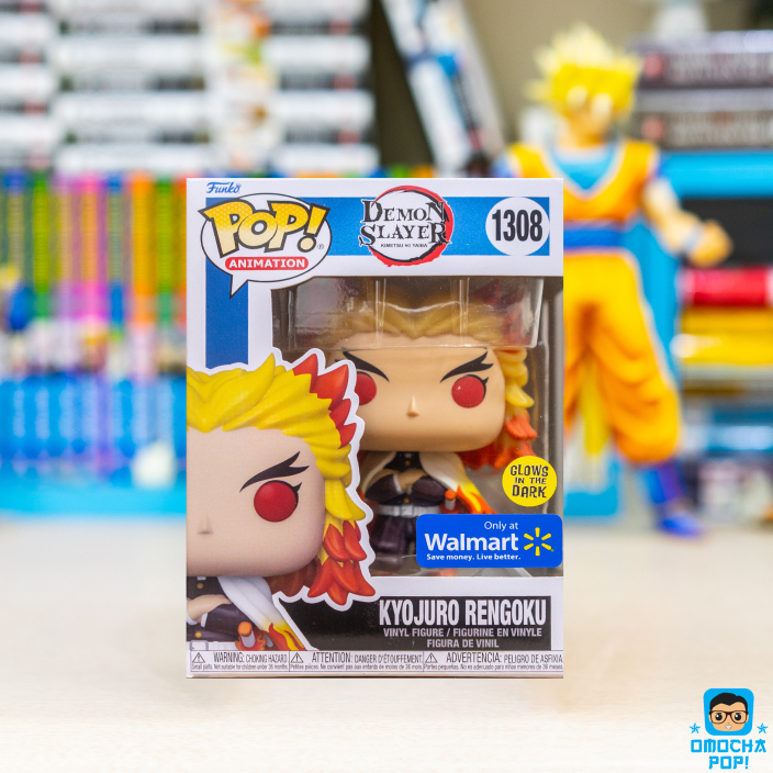 Mô Hình Chính Hãng Funko Pop Animation: Demon Slayer - Rengoku Tem Only at Walmart GITD #1308