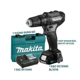 Máy Khoan Pin Động Lực 12V MAKITA HP333 ( Thân máy và Combo ) - Chính Hãng HP333DWYB