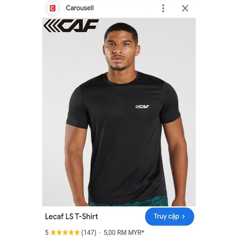 áo thun thể thao Lecaf cho Nữ Nam xuất Hàn xịn