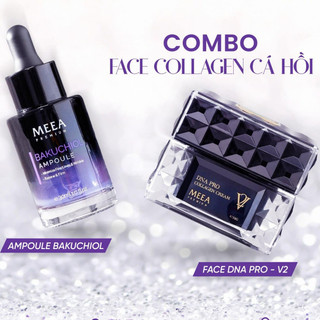 Combo kem face cá hồi dna pro collagen v2 + serum tinh chất cá hồi v2 meea