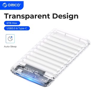 Box ổ cứng orico, 6gbps 6tb uasp type c sata sang usb 3.1 6gbps - dùng cho ssd/hdd 2.5"