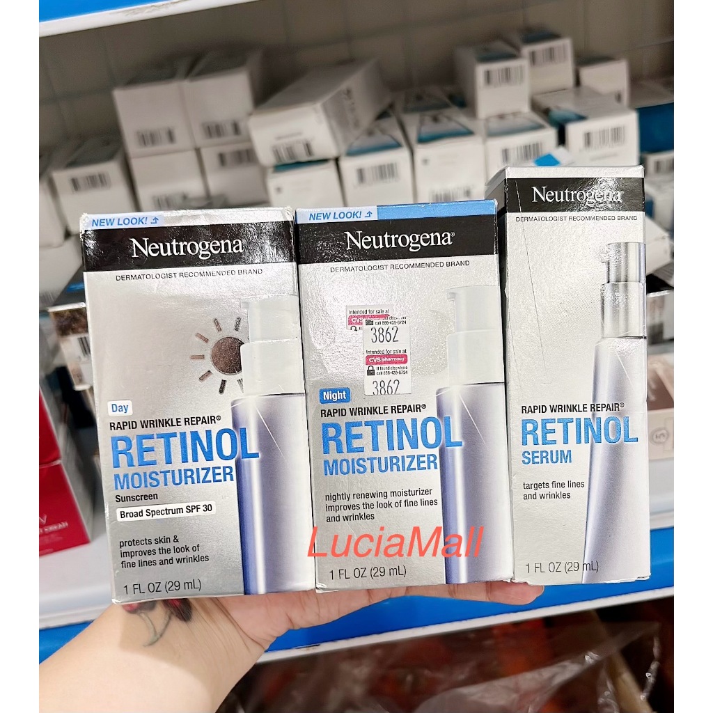 Kem dưỡng chống nhăn da Neutrogena Rapid Wrinkle Repair Retinol Moisturizer 29ml