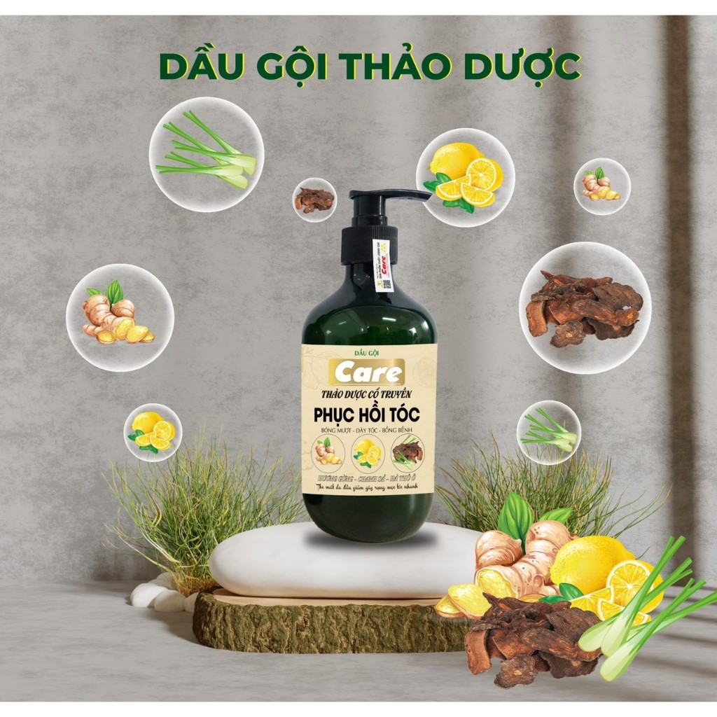 Combo Gội & Xả Thảo Dược 500ml Sạch Tóc