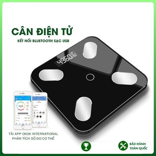 Cân Điện Tử Thông Minh Thế Hệ Mới, Kết Nối Bluetooth Đo Và Phân Tích Chỉ Số Cơ Thể Tiện Dụng