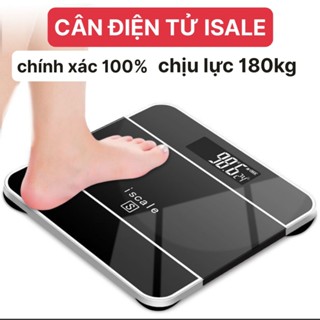 Cân Sức Khỏe Điện Tử ISCALE Hàng Chuẩn Mặt Kính Cường Lực, Chịu Lực Đến 180kg