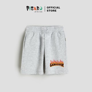 Quần Đùi họa tiết bé trai PISARO, Vải Cotton da cá co giãn mềm mịn, Quần Đùi Short Sooc trẻ em cho bé trai đi học mùa hè