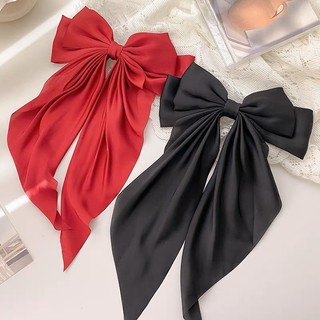 Kẹp tóc nơ tiểu thư bản to dài - Huyền Accessories - N06