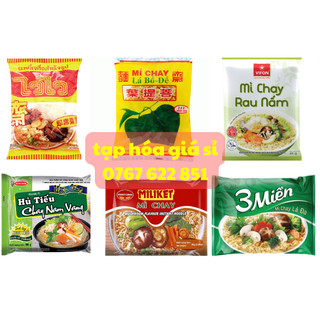 Mì chay,hủ tiếu chay thái waiwai, lá bồ đề, lá đa,miliket, vifon rau nấm....