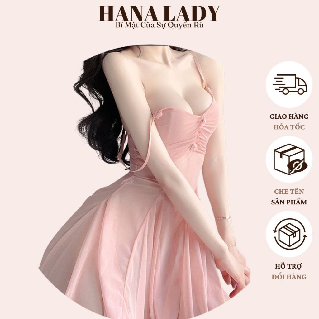 Váy Ngủ Sexy - Đầm Ngủ Xuyên Thấu Dáng Xòe Gợi Cảm Đáng Yêu VN551 | BigBuy360 - bigbuy360.vn