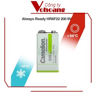 Pin sạc vuông Camelion AlwaysReady 9V (Trắng)