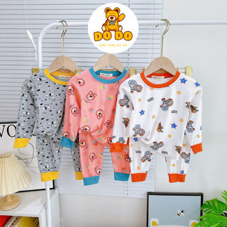 Bộ Quần Áo Trẻ Em Minky Mom, Chất Thun Lạnh Mềm Mịn Cho Bé 0-8 Tuổi Mặc Ngủ Máy Lạnh TD-IN98