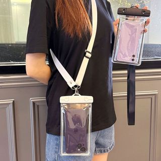 Túi bọc điện thoại chống nước kèm dây đeo dùng khi đi mưa đi bơi du lịch tiện lợi họa tiết đáng yêu