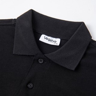 Áo Polo Unisex Vegsivir - Basic/Đen.