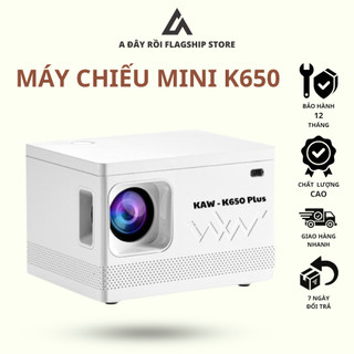 Máy chiếu mini 4k kaw-k650 plus chính hãng kaw - bảo hành toán quốc 12 tháng