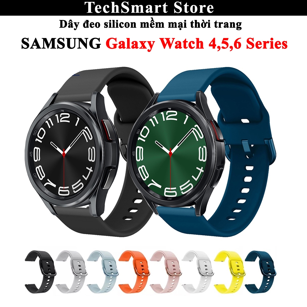 Dây đeo silicon thời trang nhiều màu Samsung Galaxy Watch 6,Galaxy Watch 4,Galaxy Watch 4