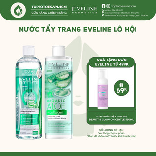 Nước tẩy trang Eveline Lô hội làm sạch hiệu quả, giữ ẩm cho da nhạy cảm