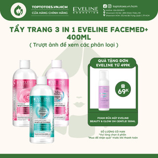 Tẩy trang 3 in 1 Eveline FACEMED+ giữ ẩm 24 giờ 400ml