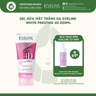 Gel rửa mặt trắng da Eveline White Prestige 4D 200ML