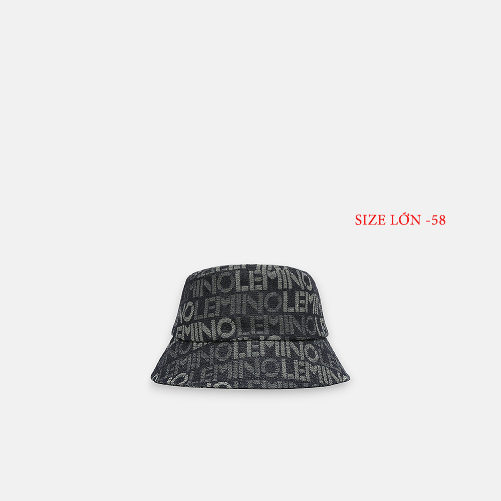Mũ Bucket Lemino Monogram Denim LE8605