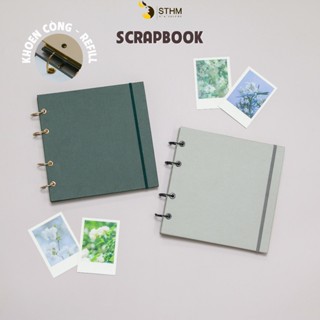 Scrapbook dán ảnh khoen còng có thể refill thêm giấy - Ruột giấy 250gsm - STHM stationery