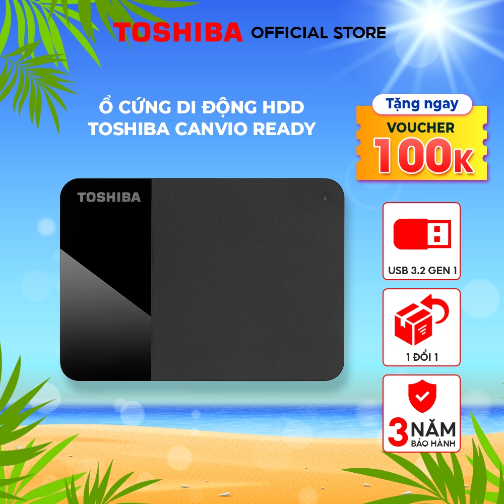 Ổ cứng di động HDD Toshiba Canvio Ready 1TB I 2TB I 4TB chính hãng