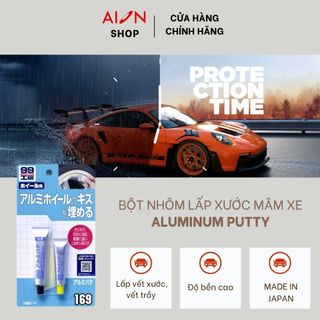 Matit nhôm lấp vết lõm sâu và trầy xước mâm xe aluminium putty b-169 soft99