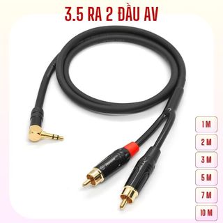 Dây 3.5 ra 2 đầu av, dây phát nhạc