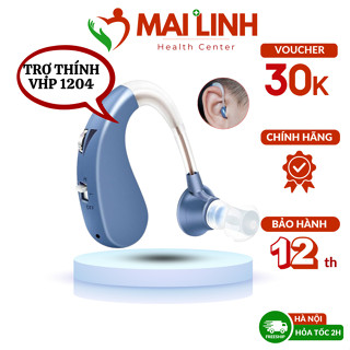 Máy trợ thính, tai nghe trợ thính không dây VHP 1204, máy trợ thính đeo vành tai cho người già mã hóa âm thanh