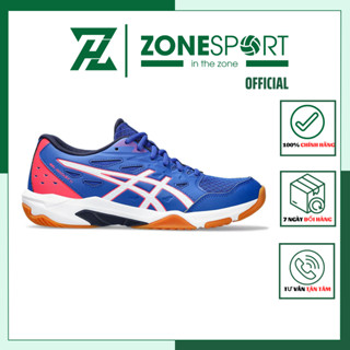 Giày Asics Gel Rocket 11 Xanh Đỏ - Giày Bóng Chuyền, Cầu Lông, Tennis đa năng ổn định cổ thấp linh hoạt lưới thoáng khí