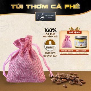 Túi Thơm Cà Phê Treo Xe Le Plateau Coffee Treo Phòng Khử Mùi 100% Cà Phê Măng Đen Nguyên Chất